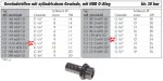 Gewindetüllen mit zylindrischem Gewinde, mit NBR O-Ring, bis 30 bar, Tülle, Schlauch, alle Größen